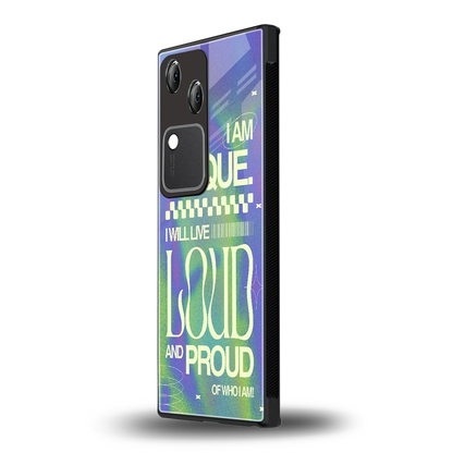 Uniquely Me vivo v30 mobile cover | shockproof glass phone case