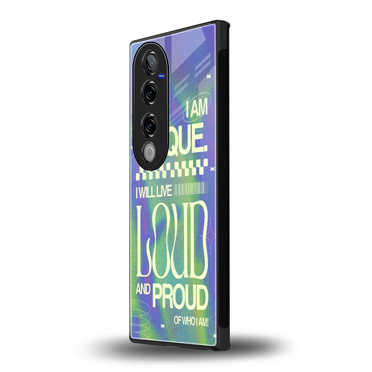 Uniquely Me vivo v40 pro mobile cover | shockproof glass phone case