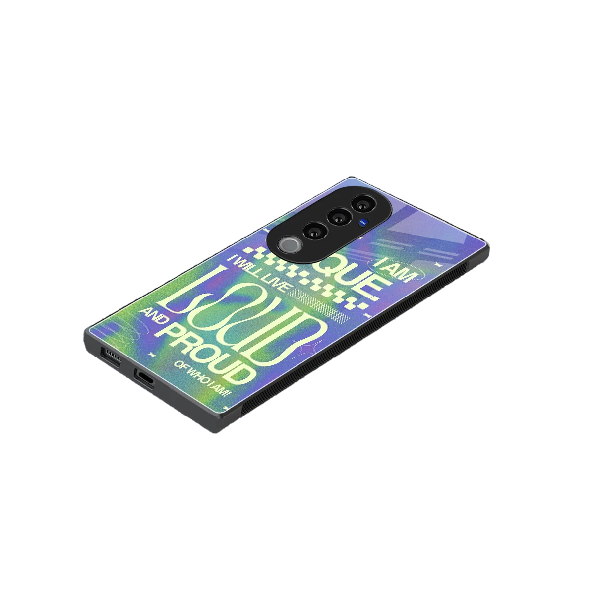 Uniquely Me stylish phone case for vivo v40 pro | glossy glass and slim fit