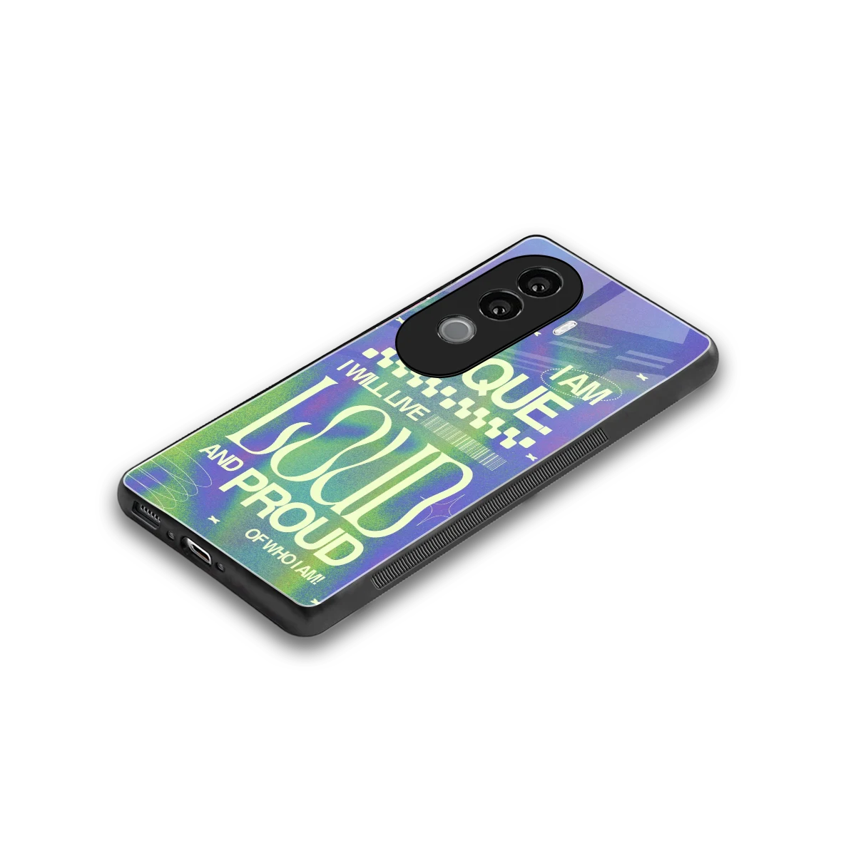 Uniquely Me stylish phone case for vivo v40e | glossy glass and slim fit
