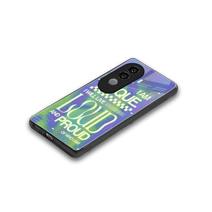 Uniquely Me stylish phone case for vivo v40e | glossy glass and slim fit