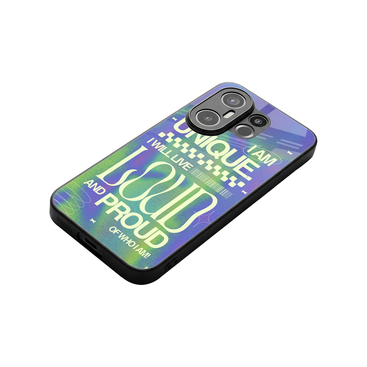Uniquely Me stylish phone case for vivo x200 fe | glossy glass and slim fit