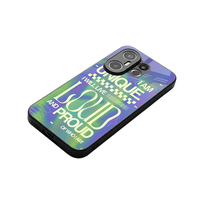 Uniquely Me stylish phone case for vivo x200 fe | glossy glass and slim fit