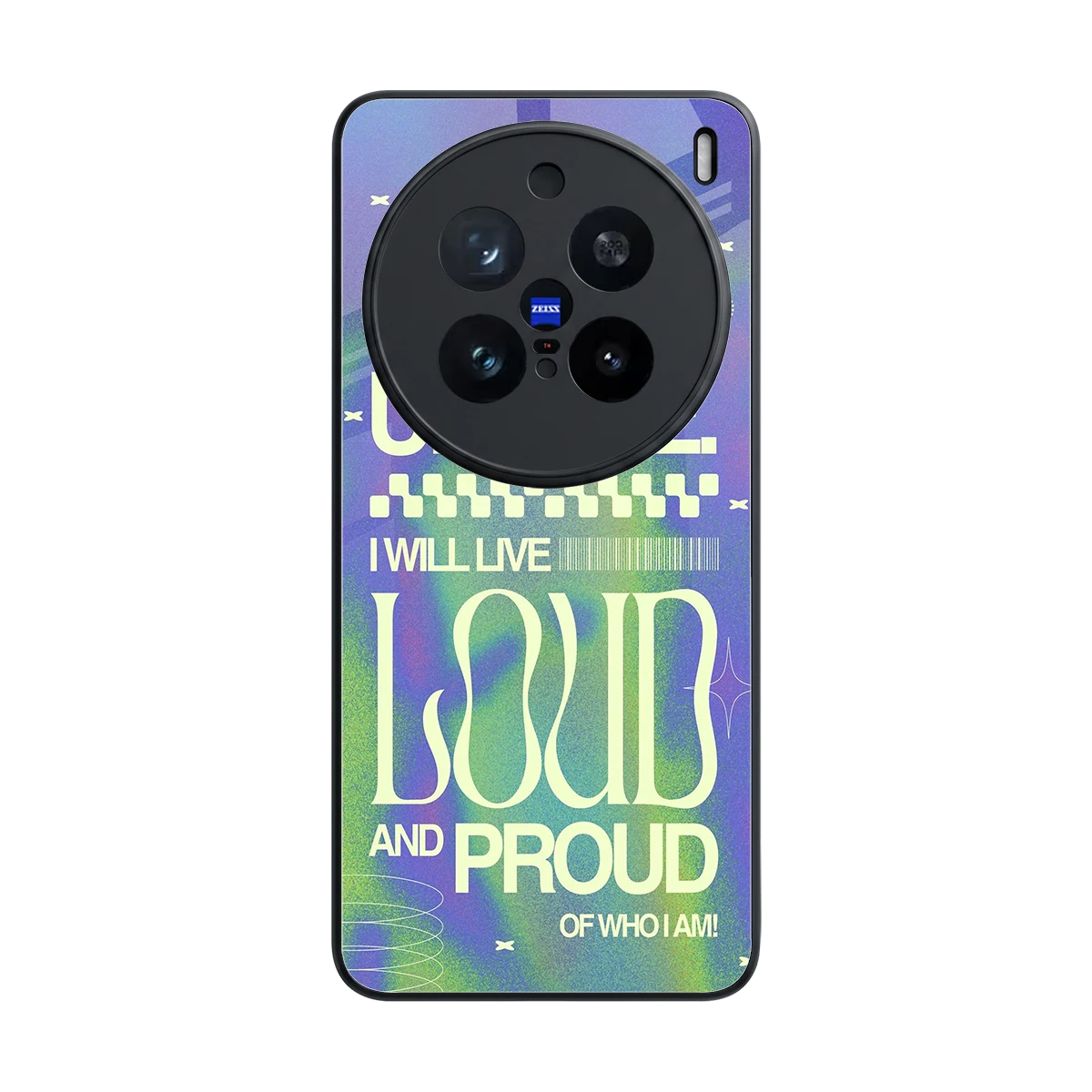 Uniquely Me back phone cover | glass case for vivo x200 pro