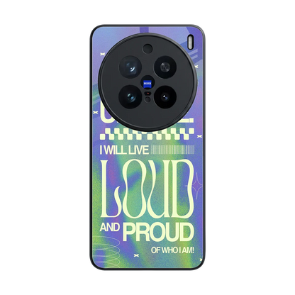 Uniquely Me back phone cover | glass case for vivo x200 pro