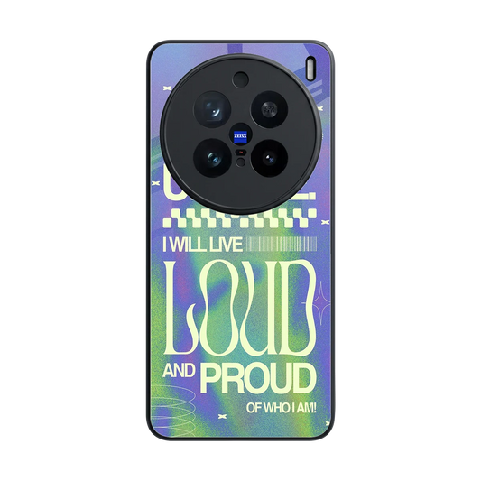 Uniquely Me back phone cover | glass case for vivo x200 pro
