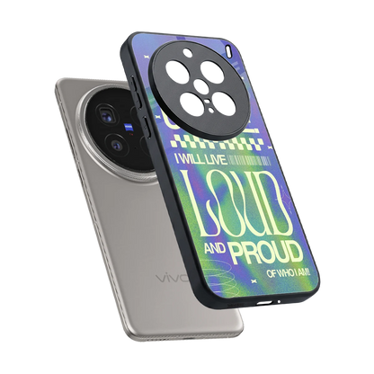 Uniquely Me sleek vivo x200 pro cover with tempered glass back and TPU edges