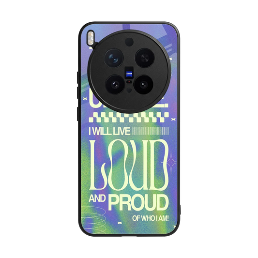 Uniquely Me back phone cover | glass case for vivo x300 pro