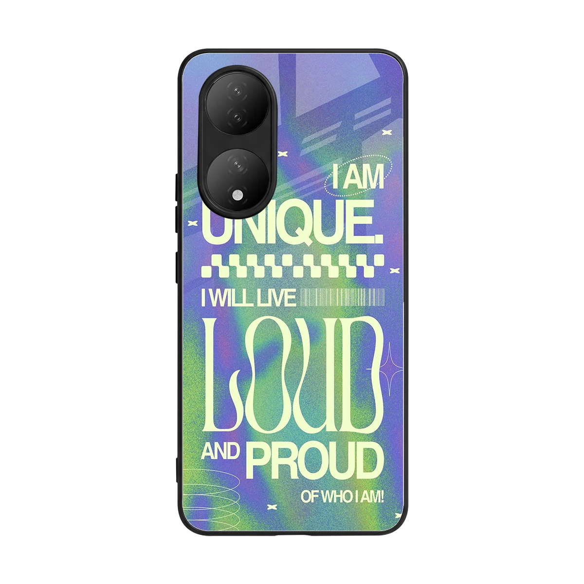 Uniquely Me back phone cover | glass case for Vivo-y100