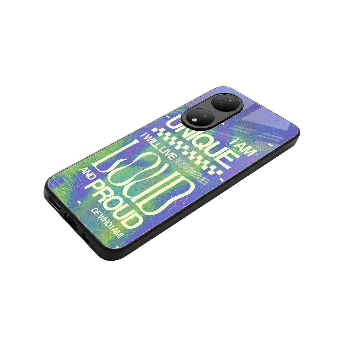 Uniquely Me stylish phone case for Vivo-y100 | glossy glass and slim fit