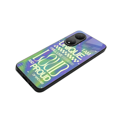 Uniquely Me stylish phone case for Vivo-y100 | glossy glass and slim fit