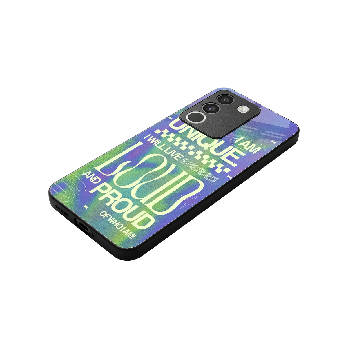 Uniquely Me stylish phone case for vivo y200 5g | glossy glass and slim fit