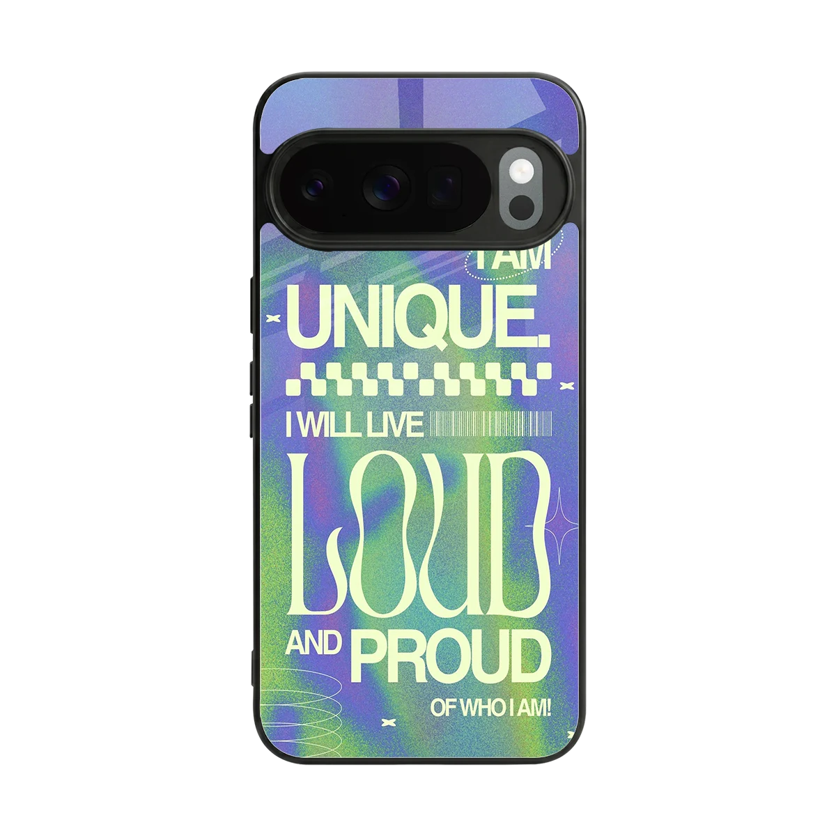 Uniquely Me back phone cover | glass case for google pixel 10 pro
