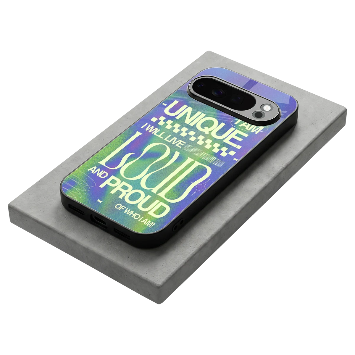 Uniquely Me stylish phone case for google pixel 10 pro | glossy glass and slim fit