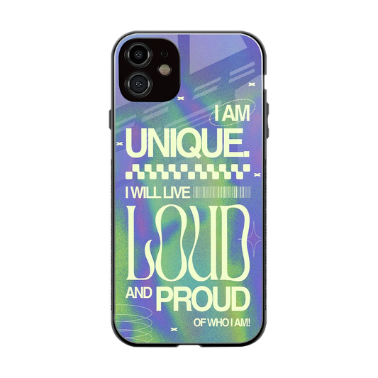 Uniquely Me back phone cover | glass case for iphone 12