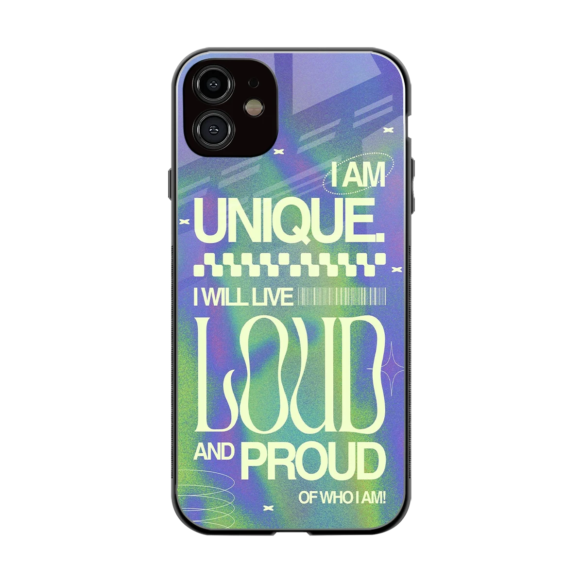 Uniquely Me back phone cover | glass case for iphone 11