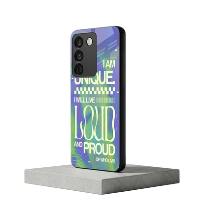 Uniquely Me vivo y200 5g mobile cover | shockproof glass phone case