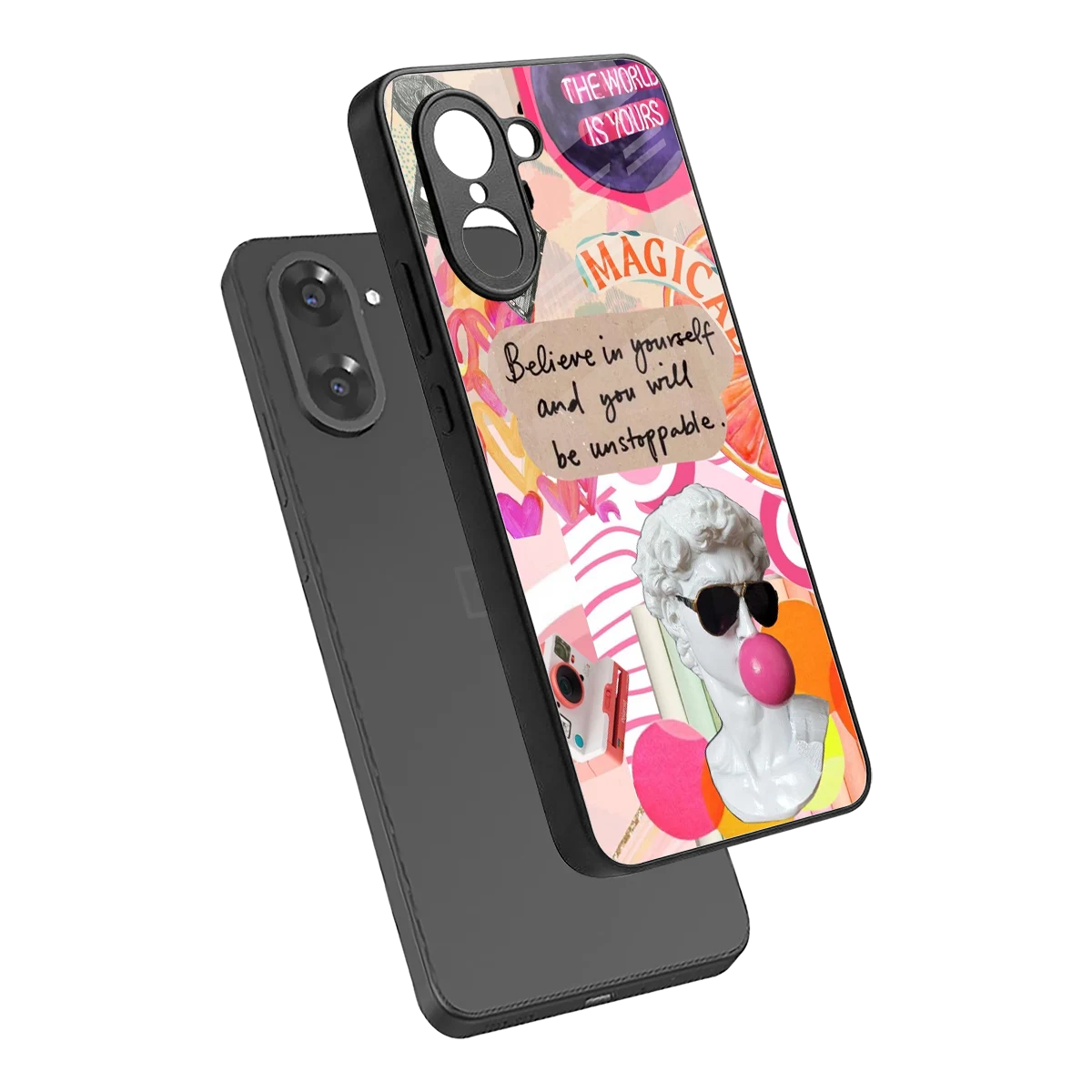 Unstoppable sleek oneplus nord ce5 5g cover with tempered glass back and TPU edges