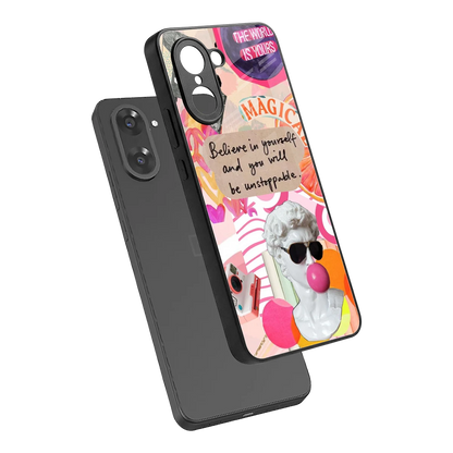 Unstoppable sleek oneplus nord ce5 5g cover with tempered glass back and TPU edges