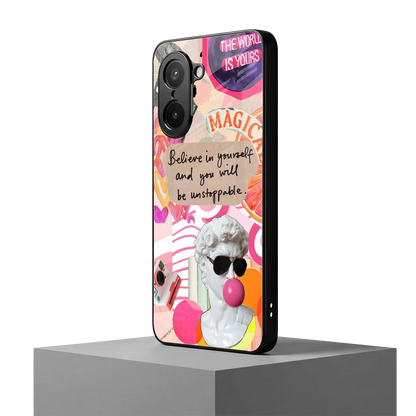 Unstoppable oneplus nord ce5 5g mobile cover | shockproof glass phone case