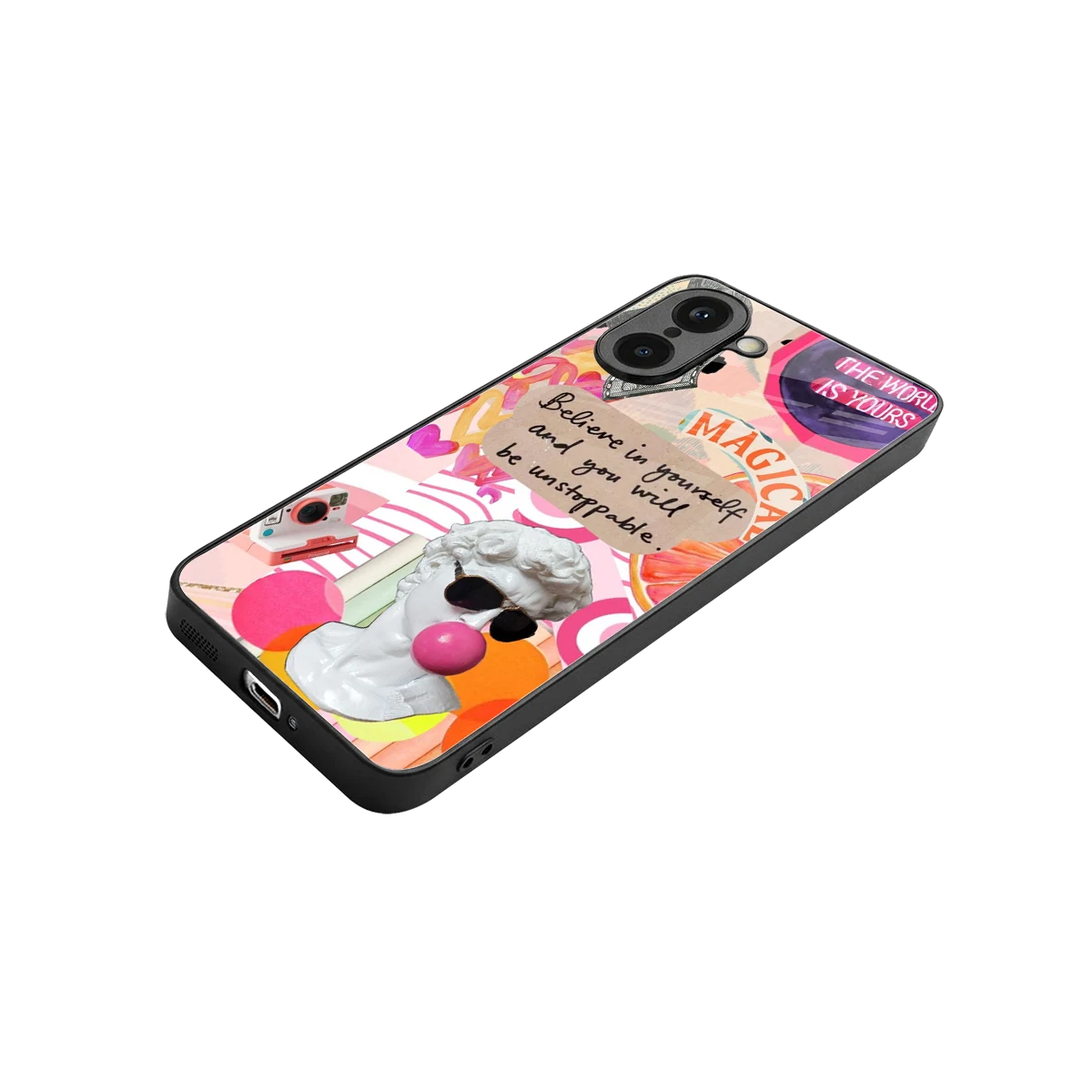 Unstoppable stylish phone case for oneplus nord ce5 5g | glossy glass and slim fit