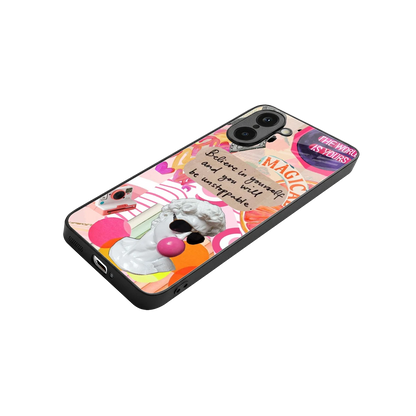 Unstoppable stylish phone case for oneplus nord ce5 5g | glossy glass and slim fit