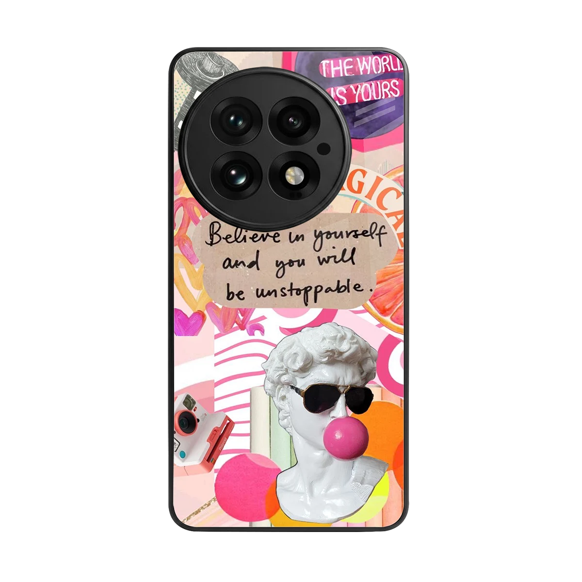 Unstoppable back phone cover | glass case for oneplus 13