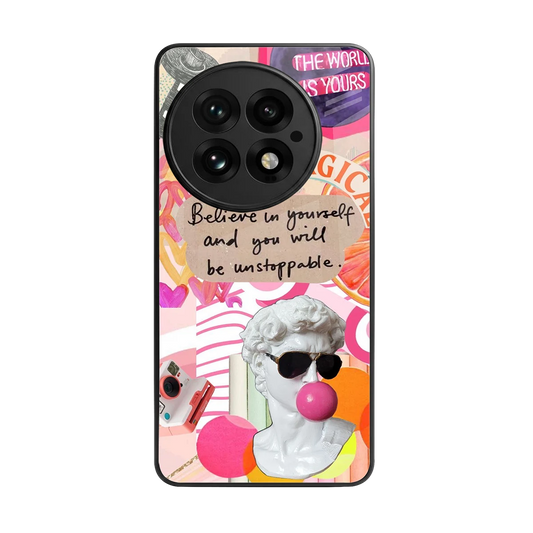 Unstoppable back phone cover | glass case for oneplus 13