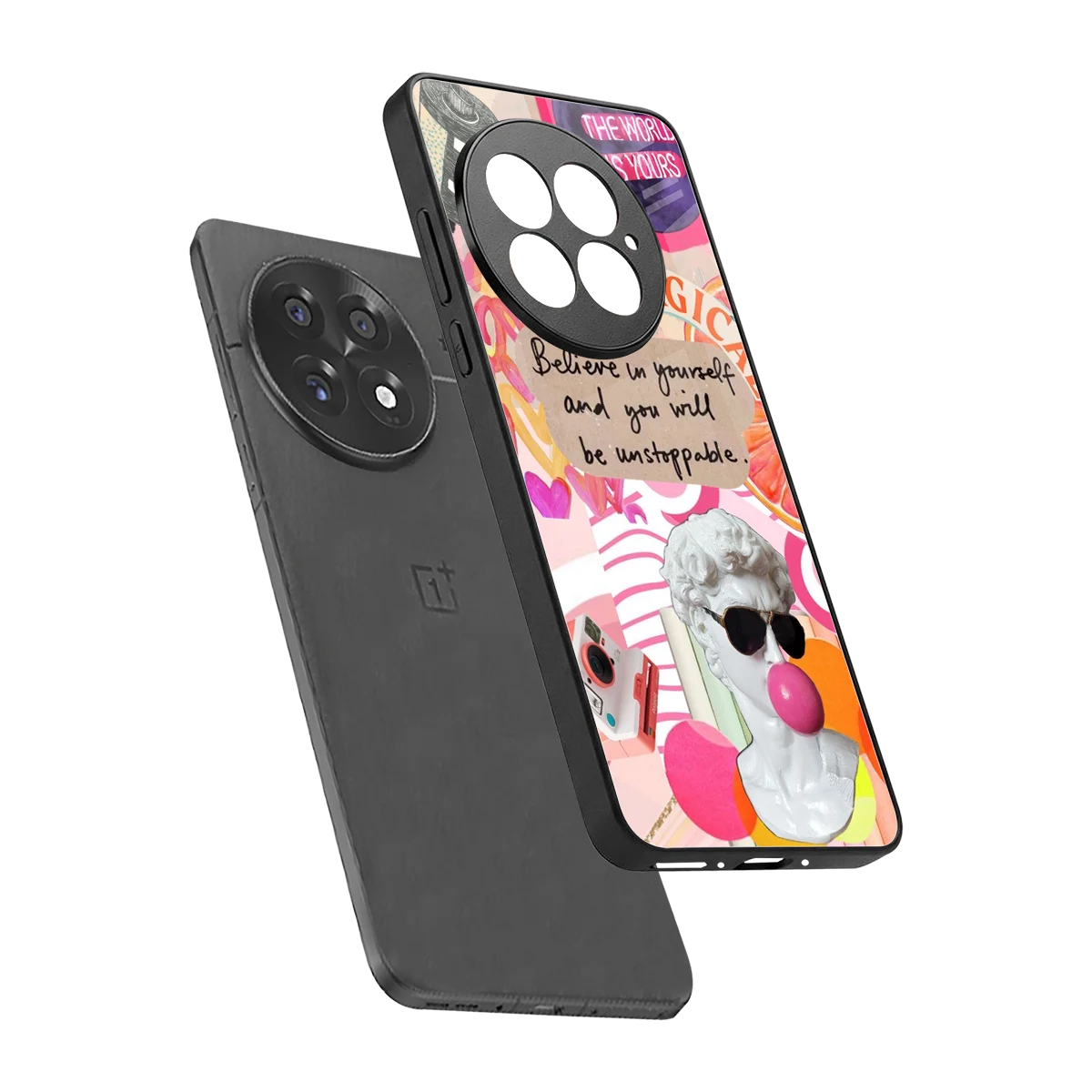 Unstoppable sleek oneplus 13 cover with tempered glass back and TPU edges