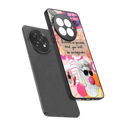 Unstoppable sleek oneplus 13 cover with tempered glass back and TPU edges