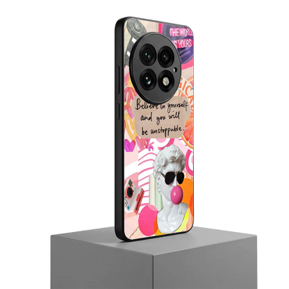 Unstoppable oneplus 13 mobile cover | shockproof glass phone case