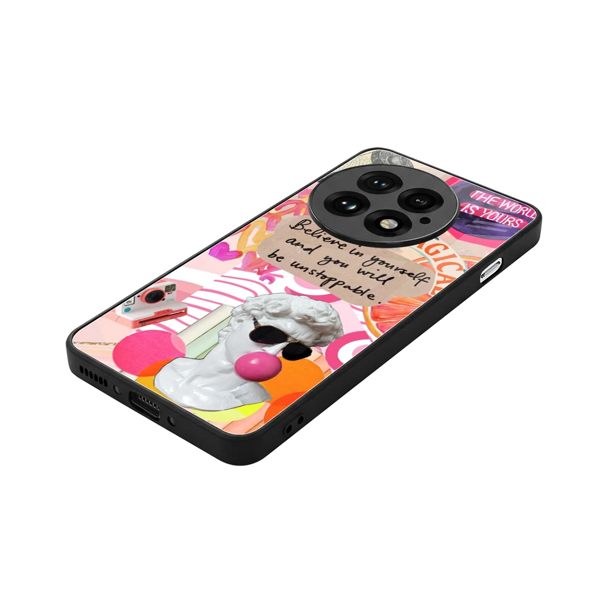 Unstoppable stylish phone case for oneplus 13 | glossy glass and slim fit