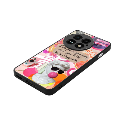 Unstoppable stylish phone case for oneplus 13 | glossy glass and slim fit