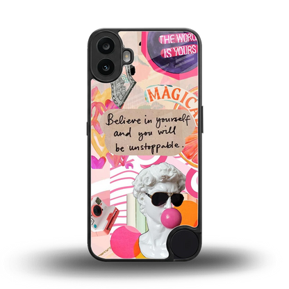 Unstoppable back phone cover | glass case for cmf nothing phone 1
