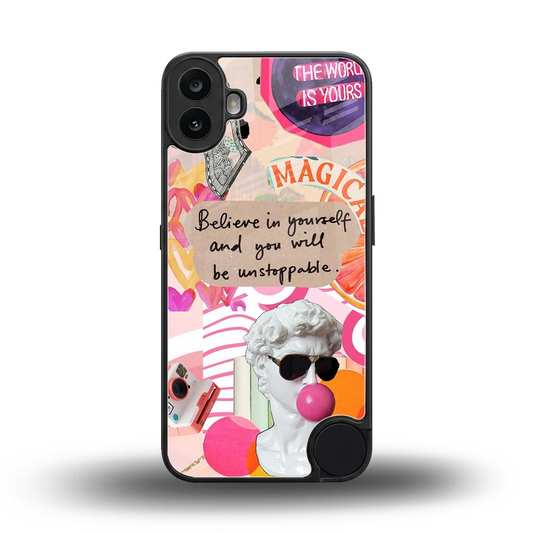 Unstoppable back phone cover | glass case for cmf nothing phone 1