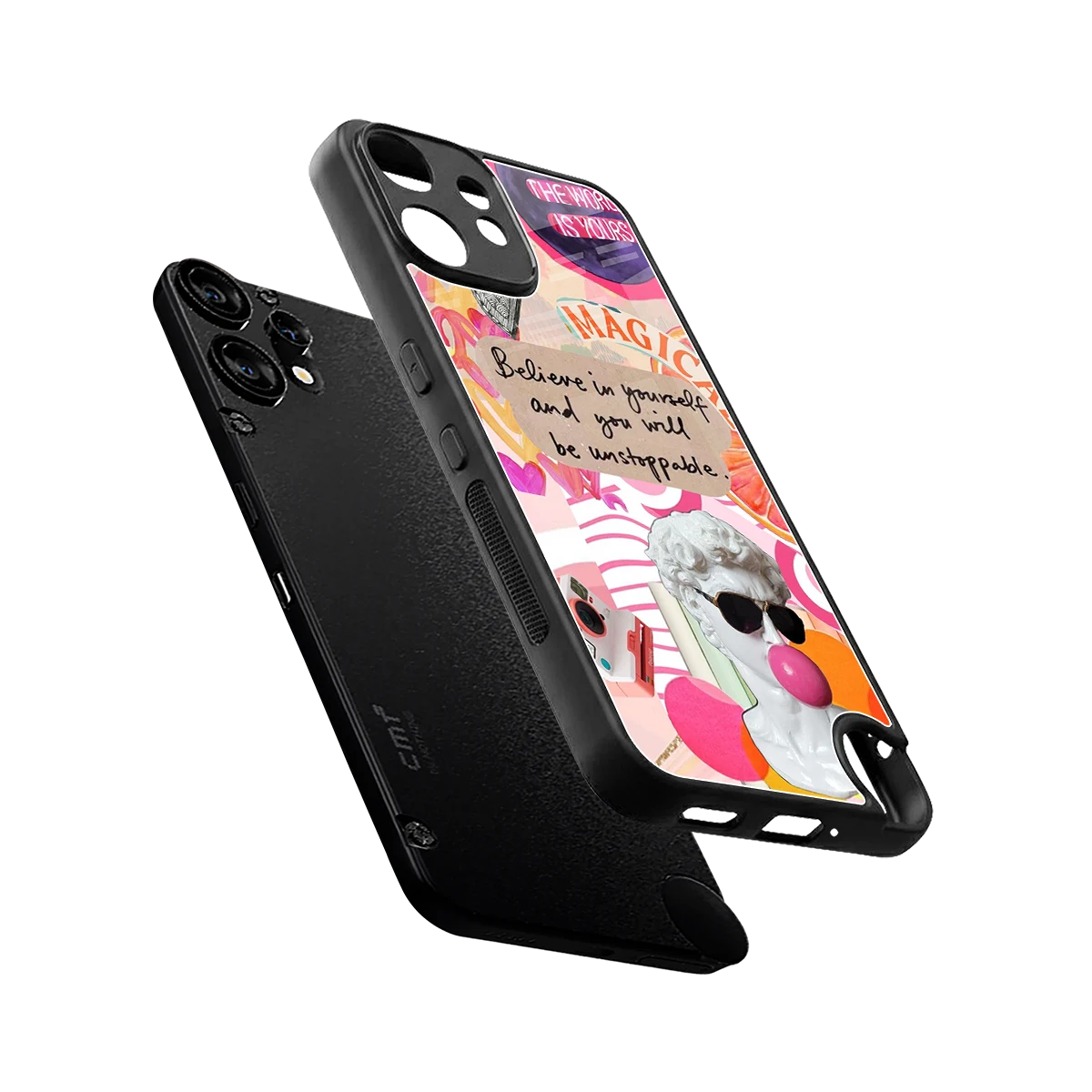 Unstoppable sleek cmf nothing phone 2 pro cover with tempered glass back and TPU edges