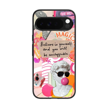 Unstoppable back phone cover | glass case for google pixel 10 pro xl