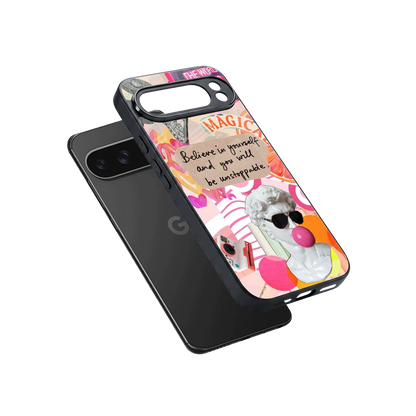 Unstoppable sleek google pixel 10 pro xl cover with tempered glass back and TPU edges