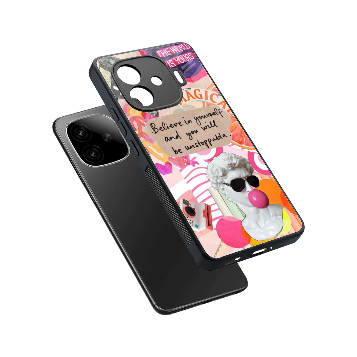 Unstoppable sleek iqoo neo 10r 5g cover with tempered glass back and TPU edges
