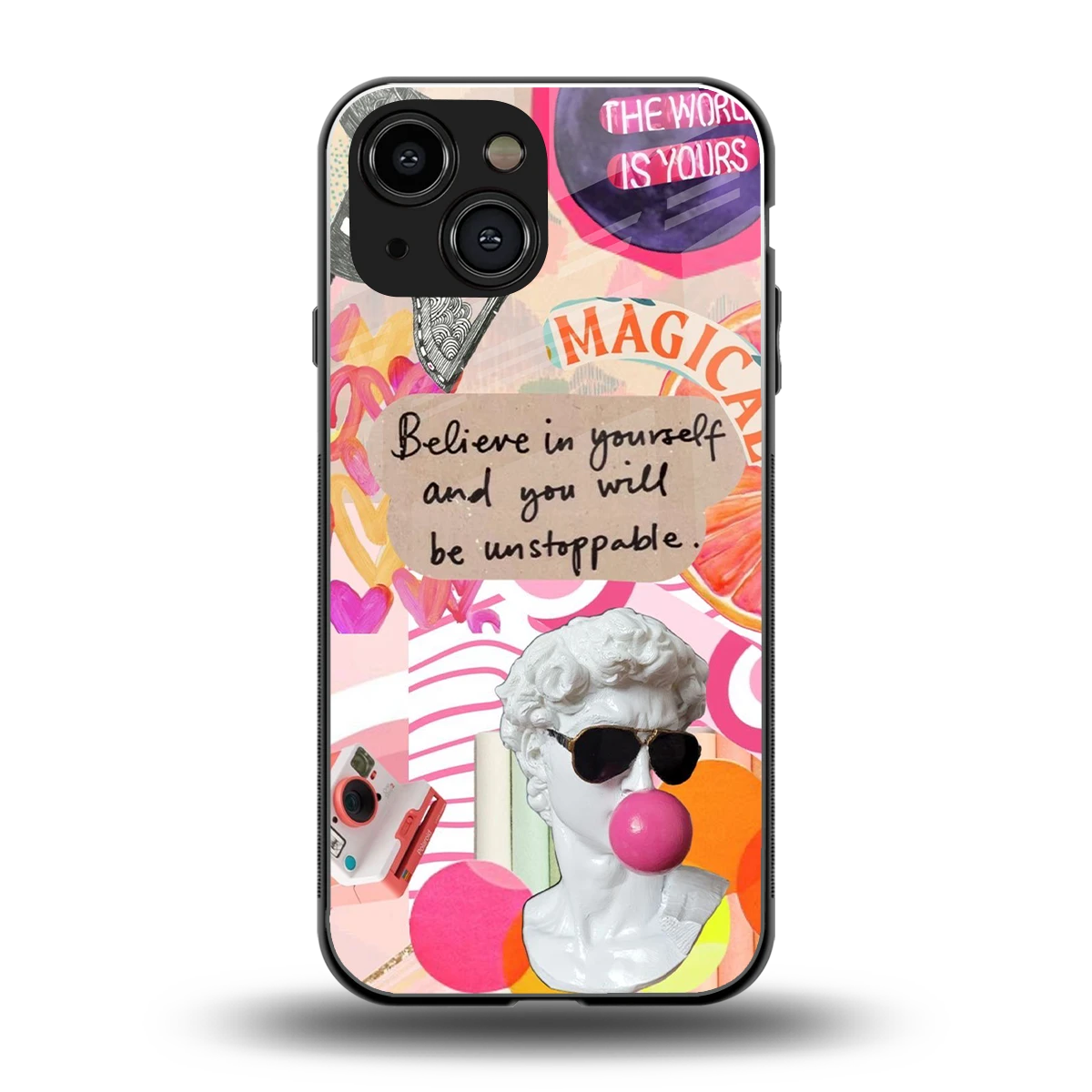Unstoppable back phone cover | glass case for iphone 13 mini