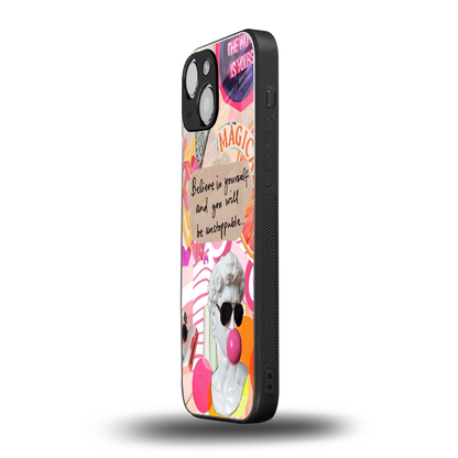 Unstoppable iphone 13 mini mobile cover | shockproof glass phone case
