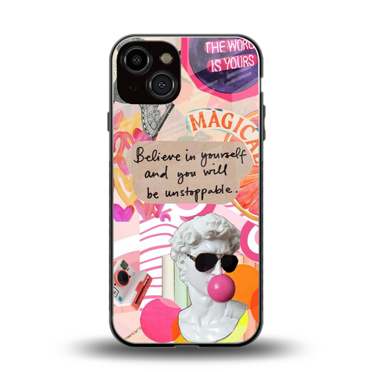 Unstoppable back phone cover | glass case for iphone 13