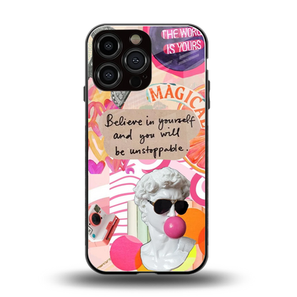 Unstoppable back phone cover | glass case for iphone 15 pro max