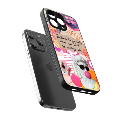 Unstoppable sleek iphone 15 pro max cover with tempered glass back and TPU edges