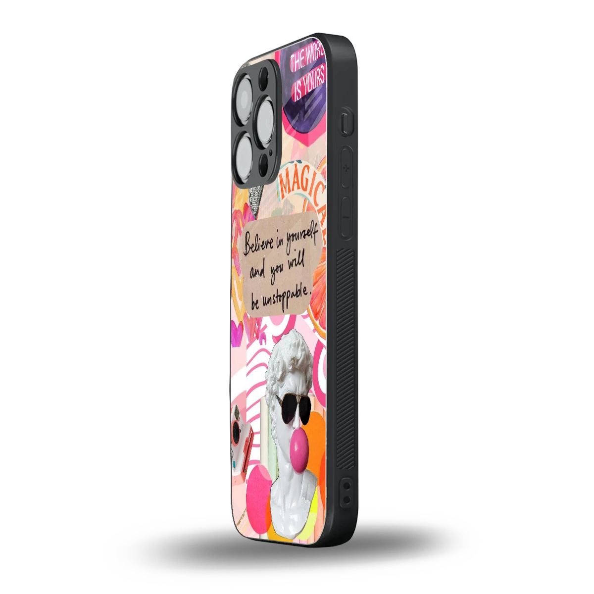 Unstoppable iphone 15 pro max mobile cover | shockproof glass phone case