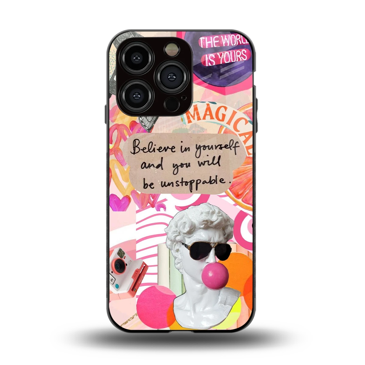 Unstoppable back phone cover | glass case for iphone 15 pro