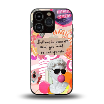 Unstoppable back phone cover | glass case for iphone 15 pro