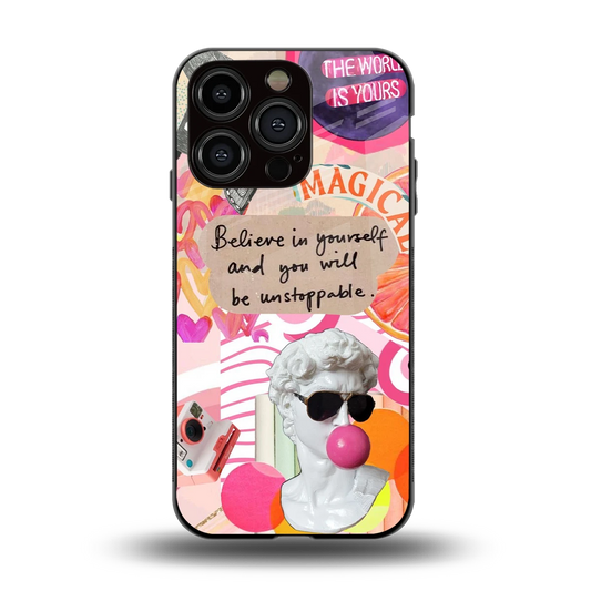Unstoppable back phone cover | glass case for iphone 15 pro