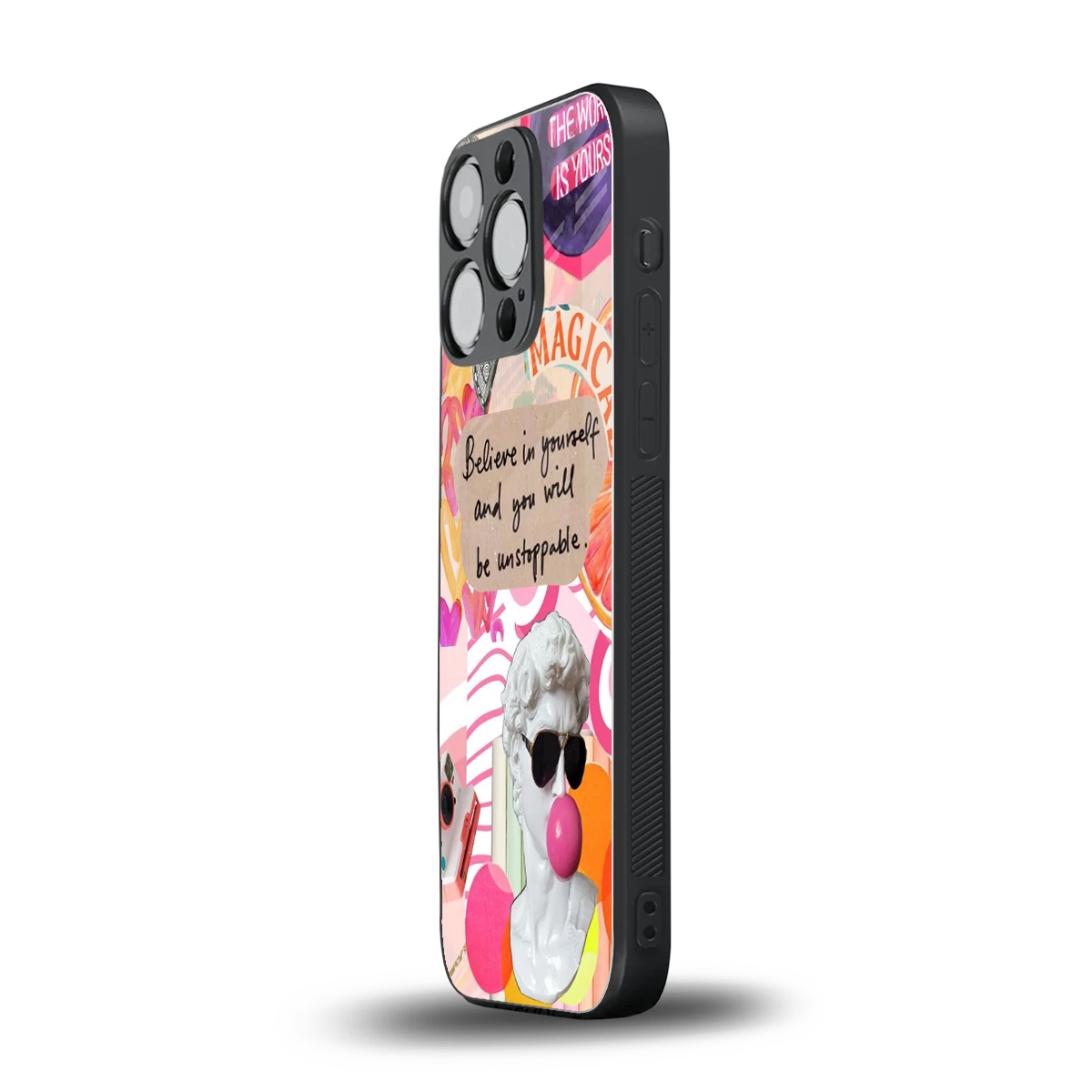 Unstoppable iphone 15 pro mobile cover | shockproof glass phone case