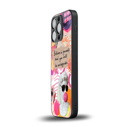 Unstoppable iphone 15 pro mobile cover | shockproof glass phone case